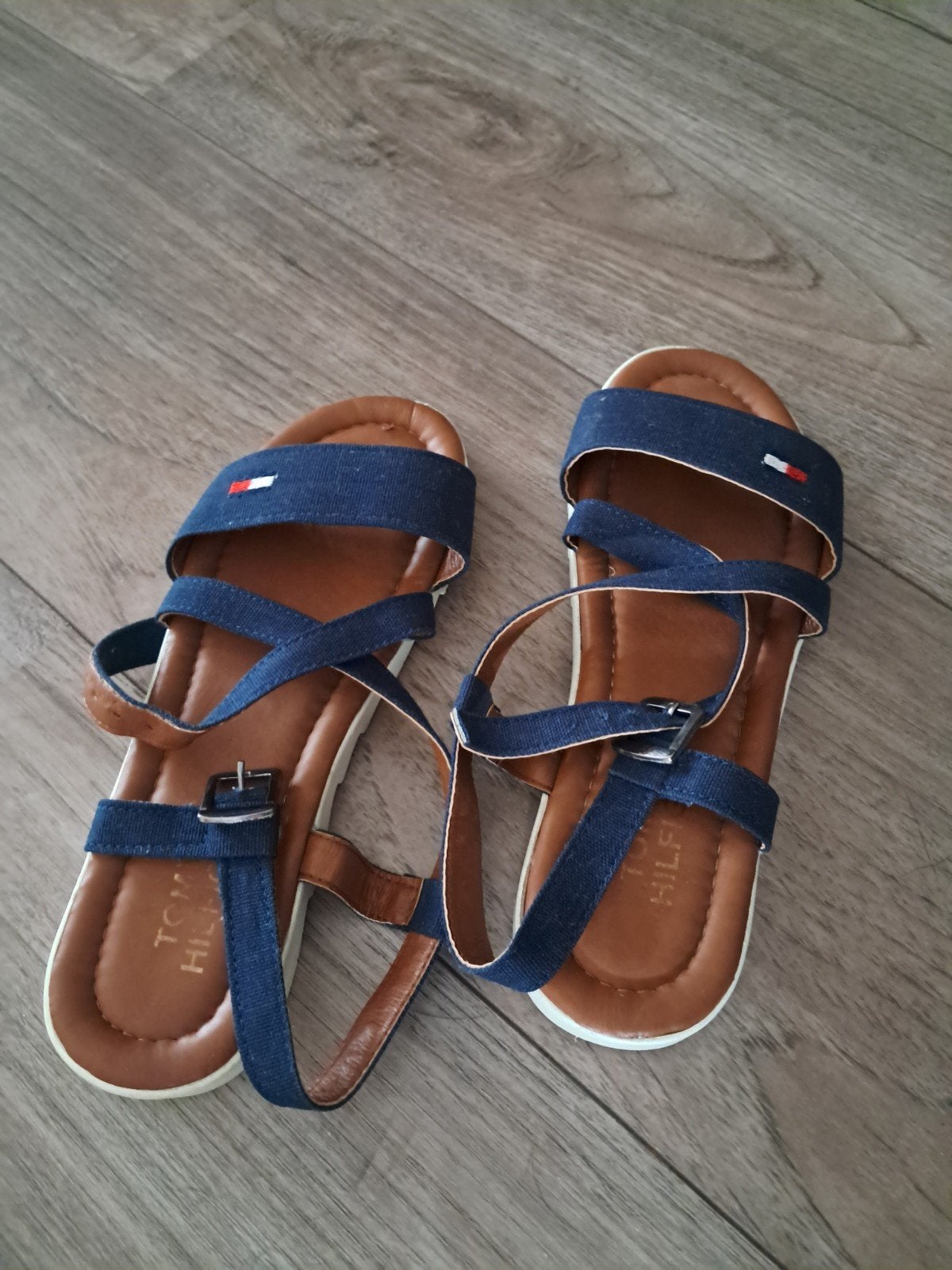 Tommy hilfiger sandalen maat 37, Blauw, Zo goed als nieuw, Tommy Hilfiger, Sandalen of Muiltjes