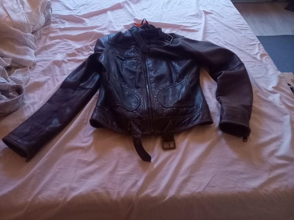 Silver Creek Black Label Leren Jas - Maat M, Maat 38/40 (M), Bruin, Gedragen, Silver Creek Black Label