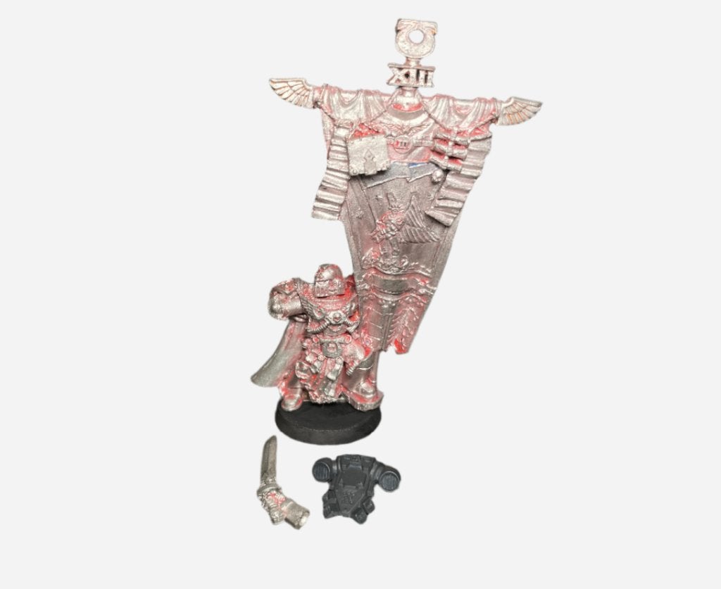 Warhammer 40K Space Marine Honour Guard Standard Bearer, ., Warhammer, Ophalen of Verzenden, Zo goed als nieuw