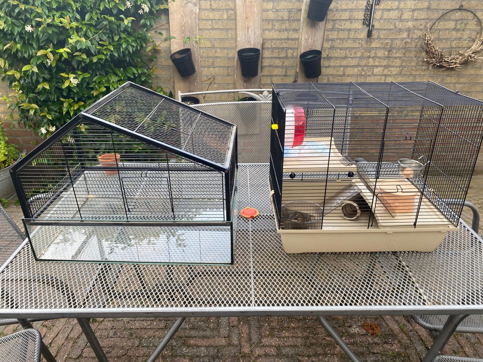 2 hamster hokken/kooien, Dieren en Toebehoren, Knaagdieren en Konijnen | Hokken en Kooien, Kooi, Minder dan 75 cm, Zo goed als nieuw