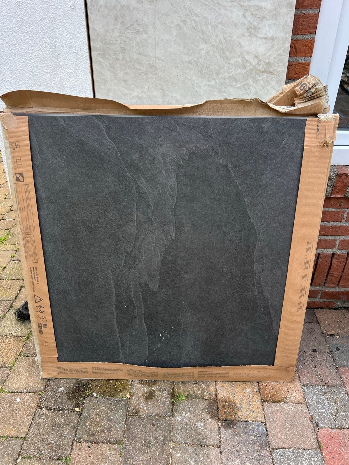 Nieuwe donkergrijze vloertegels, 90x90cm, Ophalen, 60 cm of meer, Keramiek, Nieuw