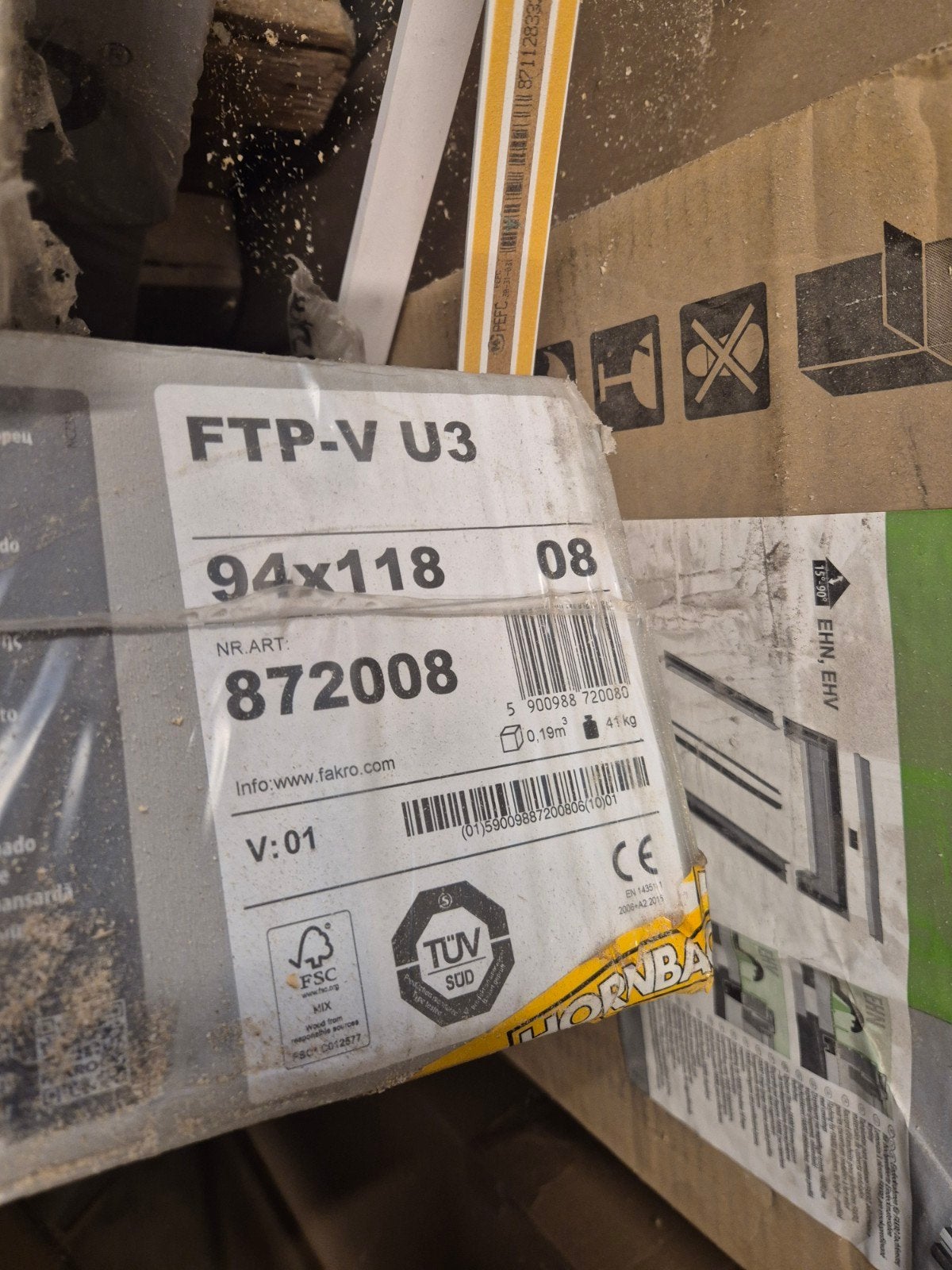 Nieuw Fakro Dakraam FTP-V U3 94x118 cm, 80 tot 120 cm, 80 tot 120 cm, Nieuw, Ophalen of Verzenden