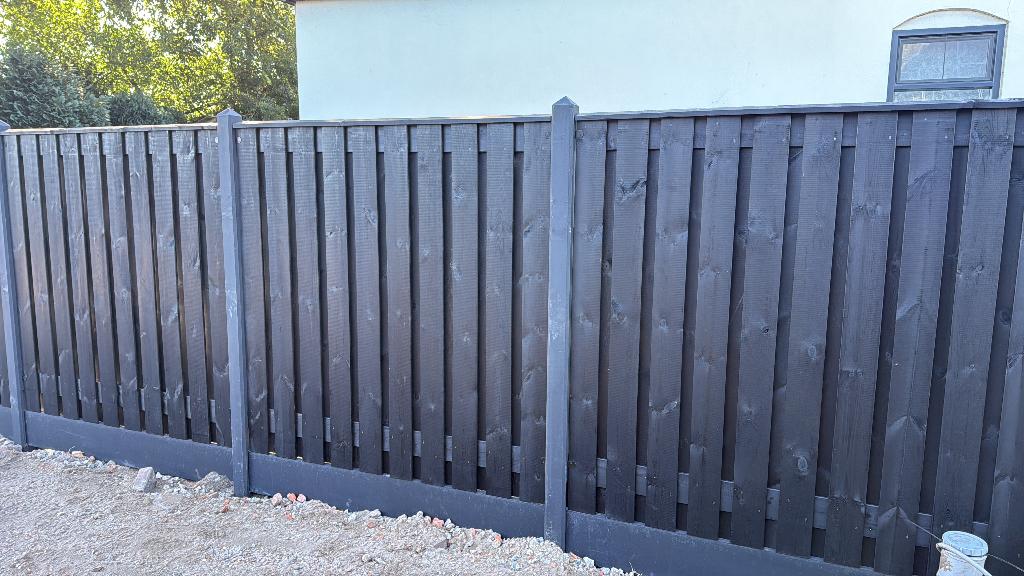 Hout-beton schuttingen, gratis offerte!, Ophalen, 1 tot 2 meter, Minder dan 3 meter, Nieuw