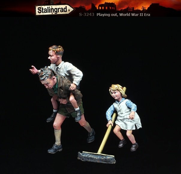 D-384,RESIN FIGUREN 1-35,PLAYING OUT,WW2,ERA, Hobby en Vrije tijd, Ophalen of Verzenden, Nieuw, 1:35 tot 1:50