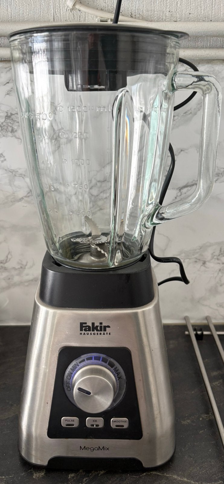 Blender MegaMix (glazenkan 1500ml), Ophalen, Zo goed als nieuw, Blender