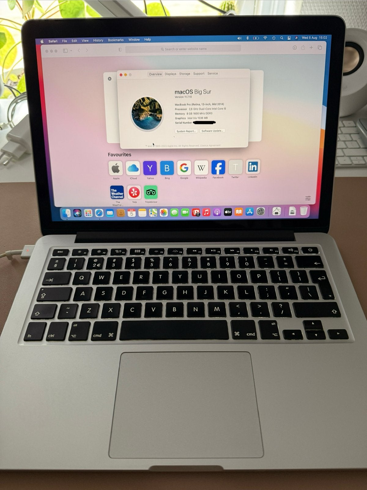 MacBook Pro (Retina, 13-inch, Mid 2014) - 256GB, 8GB RAM, Computers en Software, Gebruikt, 256 GB, 2 tot 3 Ghz, Qwerty