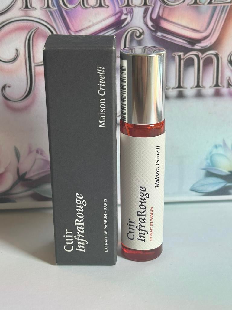 Maison Crivelli - Cuir InfraRouge 5ml extrait de parfum, Sieraden, Tassen en Uiterlijk, Uiterlijk | Parfum, Ophalen of Verzenden