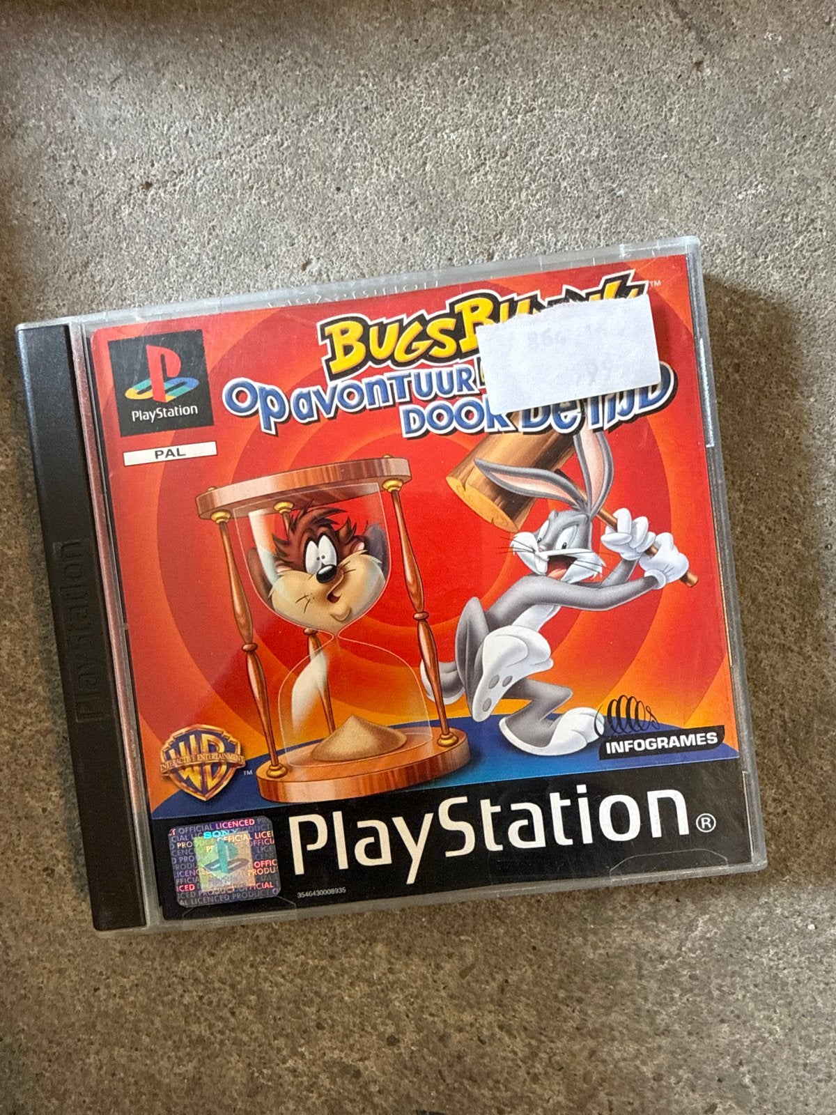 Bugs Bunny & Taz: Op Avontuur Door de Tijd (PS1), Avontuur en Actie, Gebruikt, 2 spelers, Eén computer