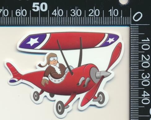 Sticker: Vliegtuig, Verzamelen, Stickers, Zo goed als nieuw, Bedrijf of Vereniging, Ophalen of Verzenden