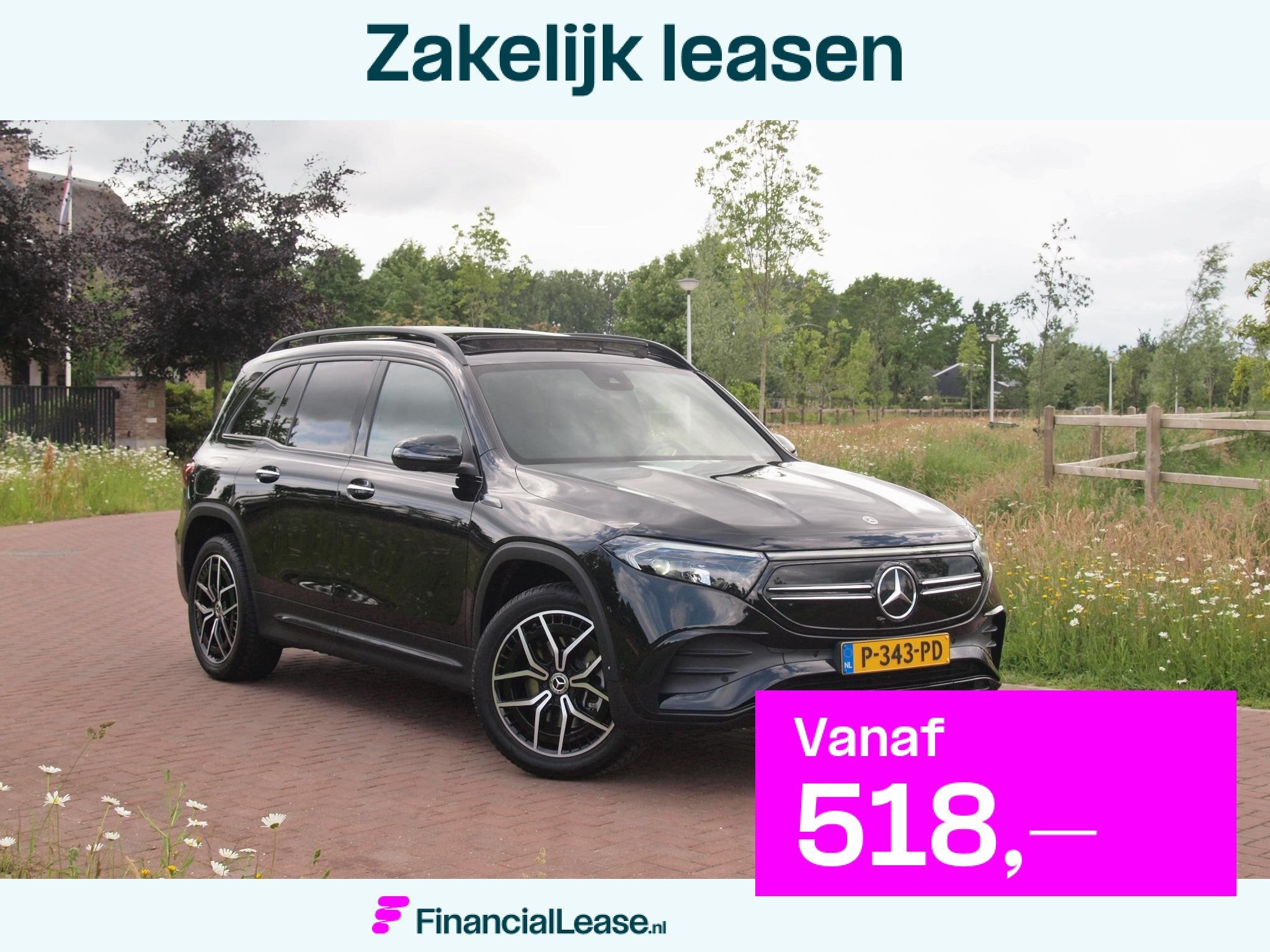 Mercedes-Benz EQB 250 AMG Line 7 Persoons 67 kWh | SOH 94% |, Dealer onderhouden, Gebruikt, 190 pk, Zwart