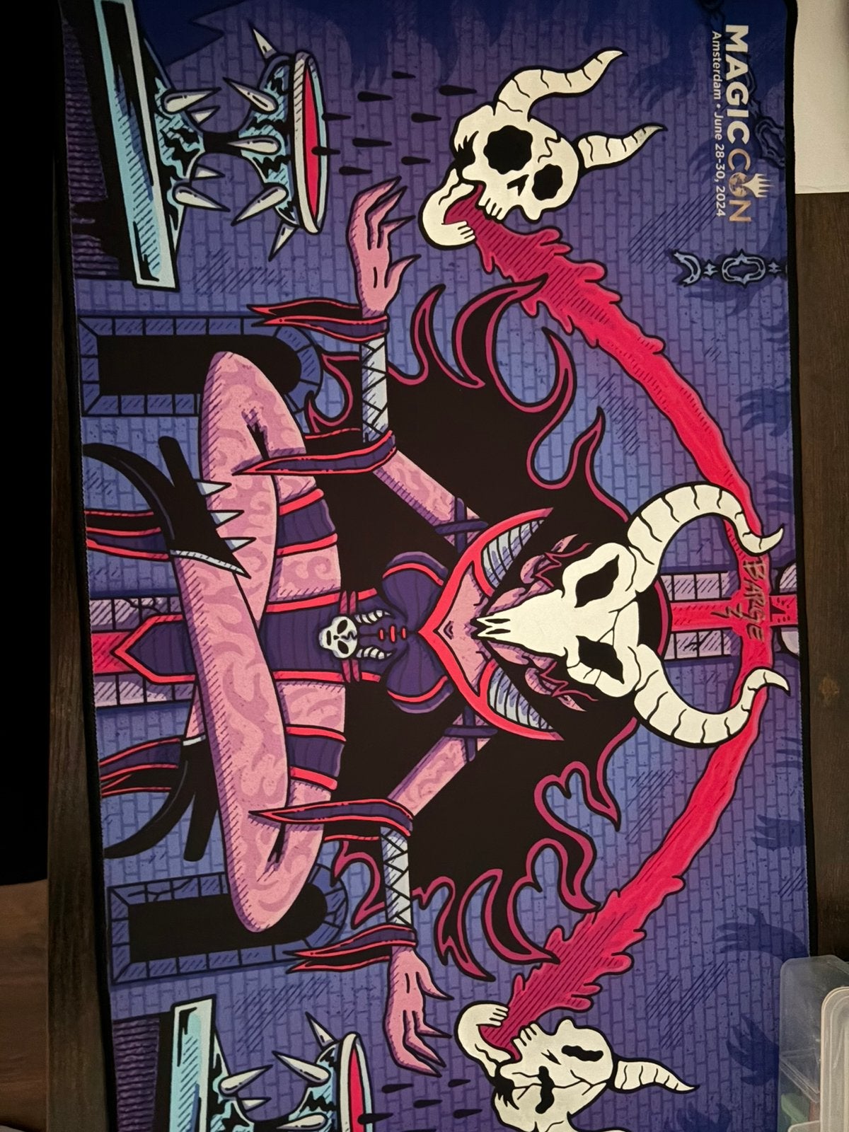 SIGNED Dark ritual magic con amsterdam 2024 playmat, Ophalen of Verzenden, Zo goed als nieuw