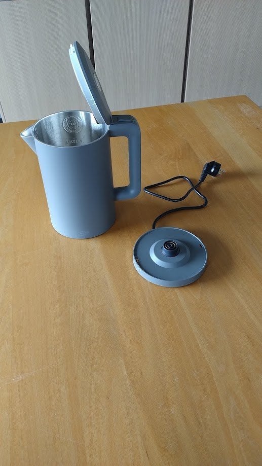 z.g.a.n. Grijze SB Electronics Waterkoker RVS 1.7L 2150 W, Witgoed en Apparatuur, 1 tot 2 liter, Ophalen, Zo goed als nieuw, Rvs
