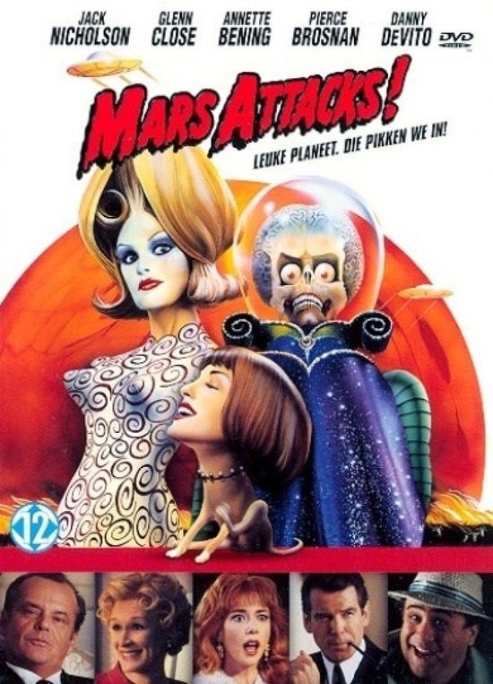 Mars Attacks! (1996), Vanaf 12 jaar, Ophalen of Verzenden, Zo goed als nieuw, Romantische komedie