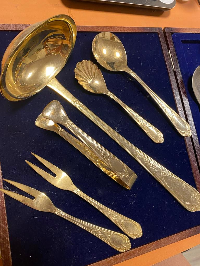 SBS 23/24 Karaat Hartverguld Bestekset, Antiek en Kunst, Ophalen of Verzenden