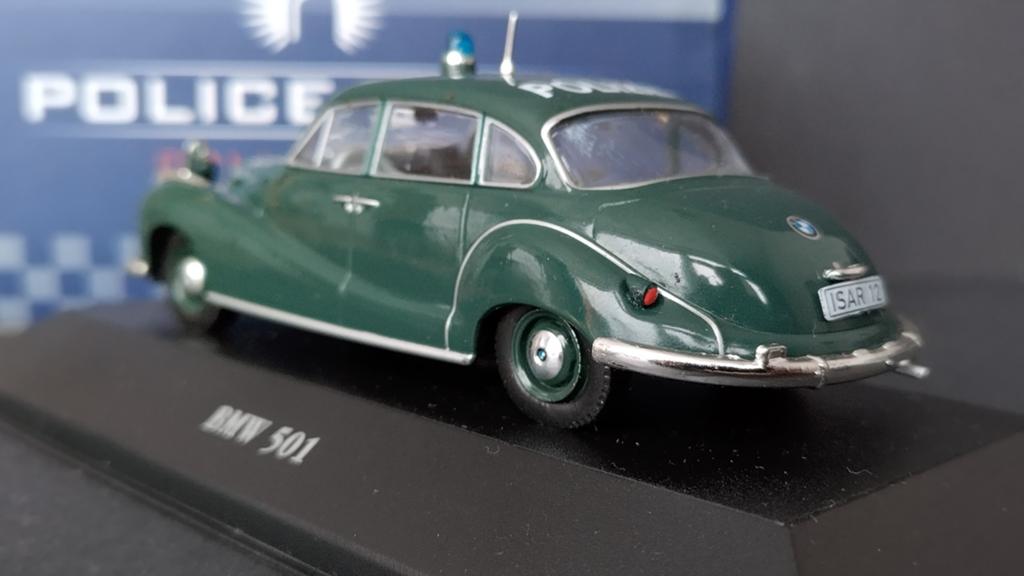 BMW 501 Polizei 1:43 Atlas Collections Pol, Hobby en Vrije tijd, Overige merken, Auto, Verzenden, .