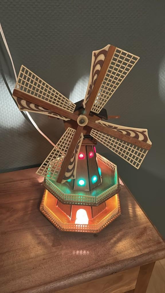 Molen vintage met licht en muziekdoosje, Ophalen of Verzenden