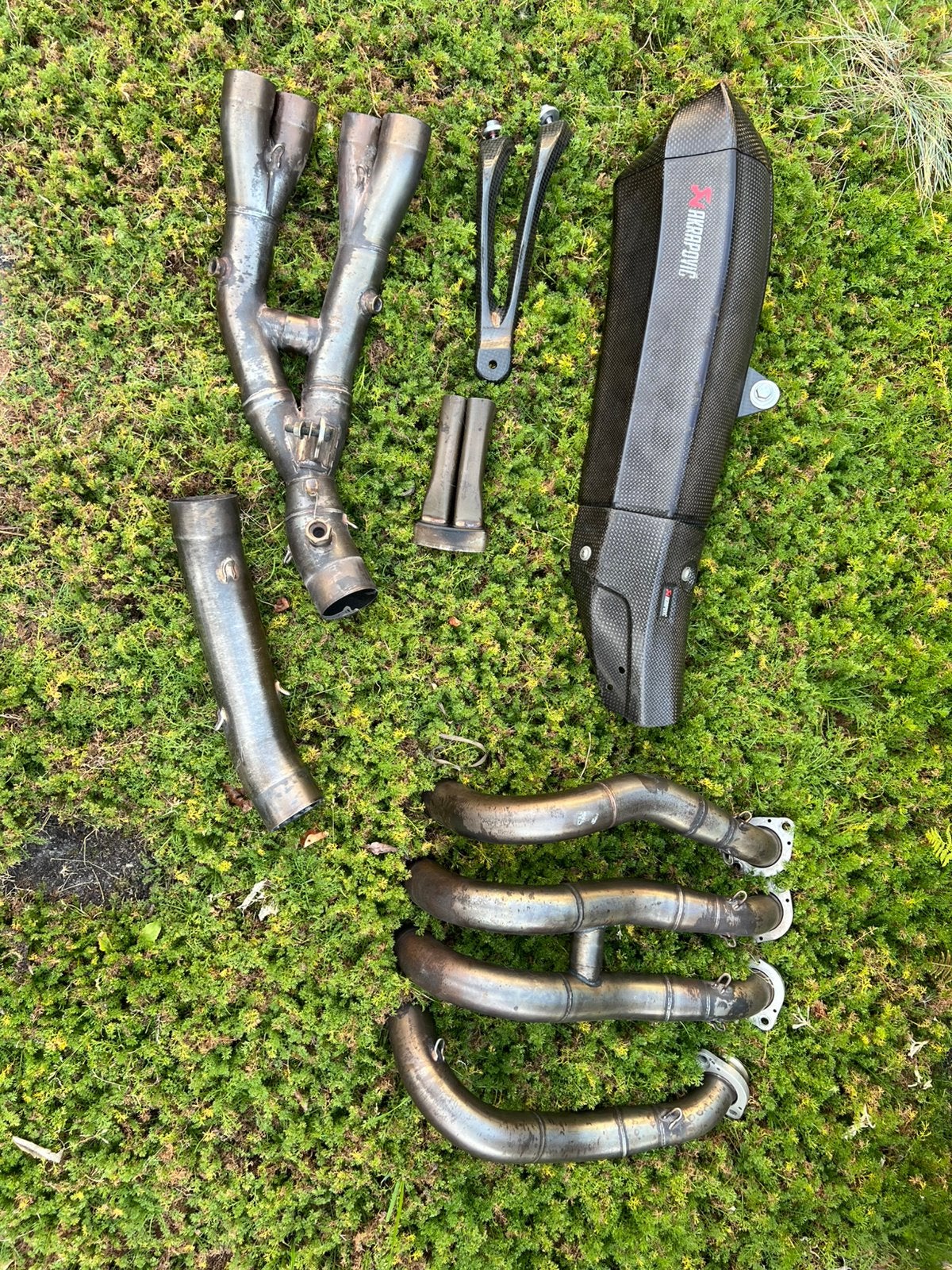 Yamaha r1 2015-2019 akrapovic uitlaat full system, Motoren, Onderdelen | Yamaha, Ophalen of Verzenden, Gebruikt
