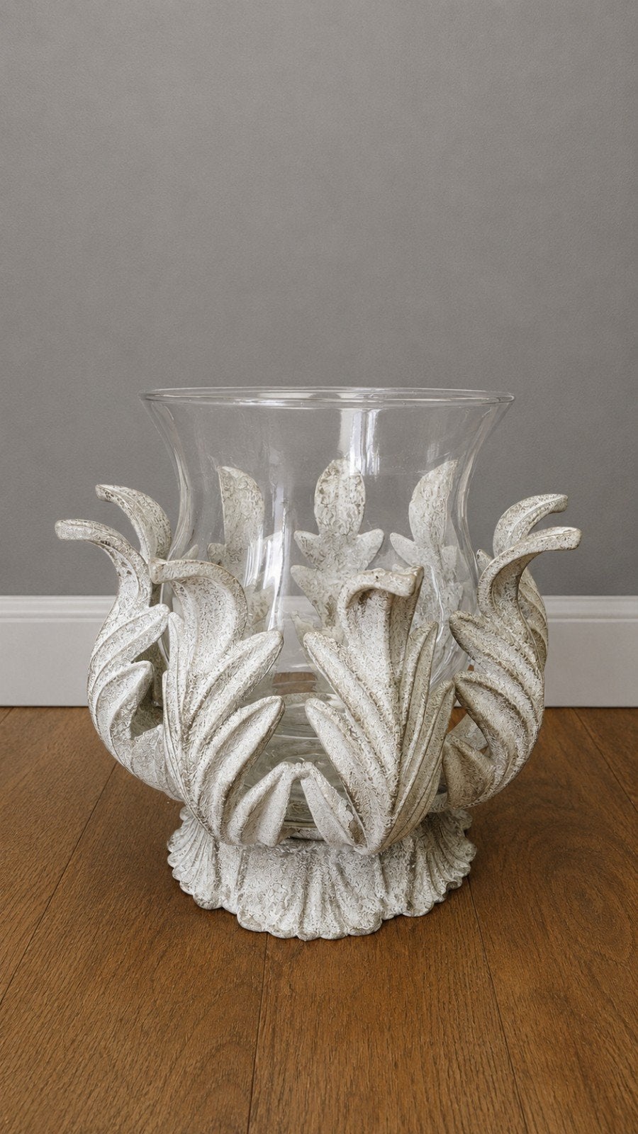Decoratief windlicht met bladmotief - Riviera Maison, Ophalen of Verzenden, Windlicht, Rivièra Maison