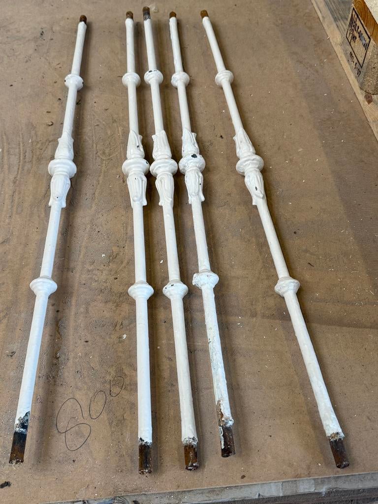 Te koop ijzeren traphek spijlen, Ophalen, Gebruikt