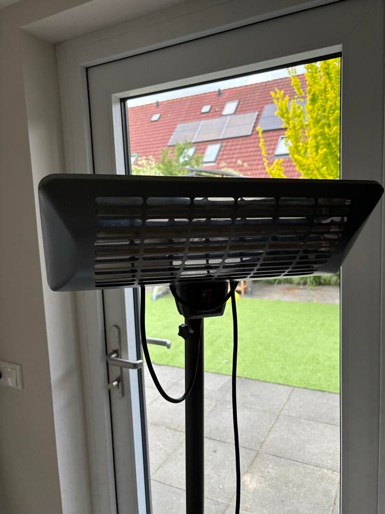 Eurom Q-time 2000S Terrasverwarmer met voet, Ophalen, Gebruikt, Elektrisch, Vloer