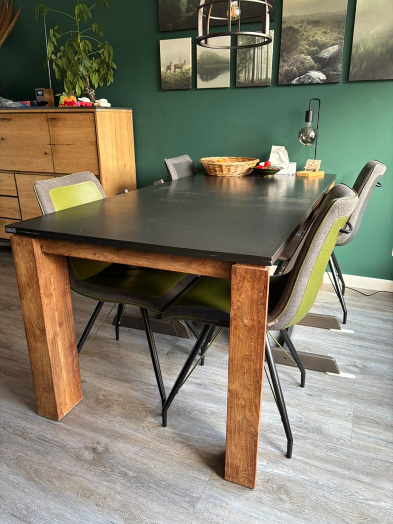 Eettafel rechthoek Xooon, Ophalen, Gebruikt, 150 tot 200 cm, Vijf personen of meer