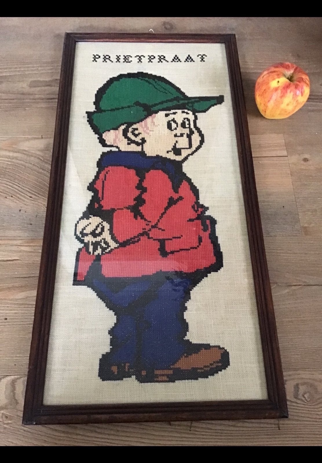 Prietpraat, een borduurwerk voor in kinderkamer / speelkamer, Ophalen, Wanddecoratie