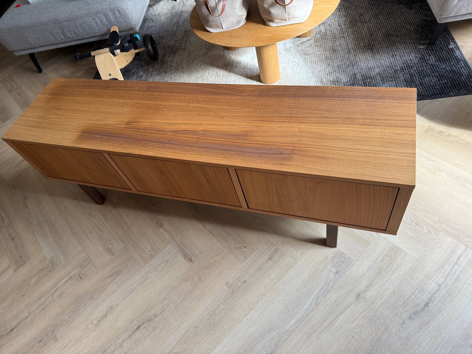 Ikea Stockholm TV meubel, Ophalen, Gebruikt, 150 tot 200 cm, Minder dan 100 cm