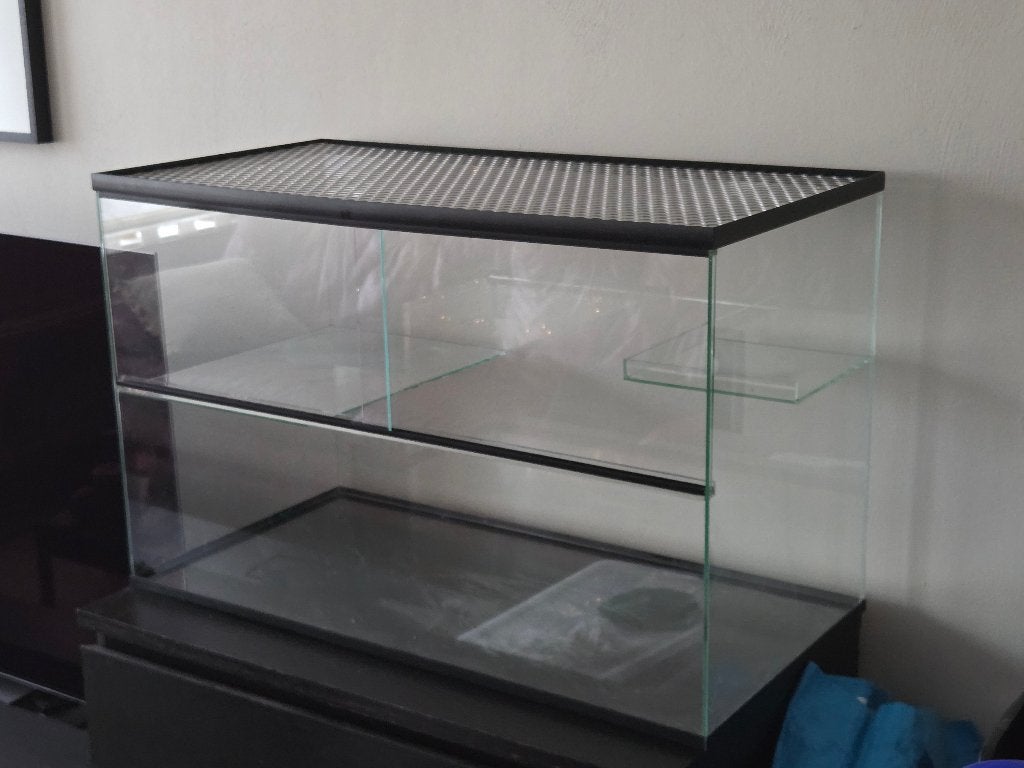 Gerbilarium / Hamsterhok 80x40x50 met toebehoren, Kooi, Gebruikt, Muis, 75 tot 110 cm
