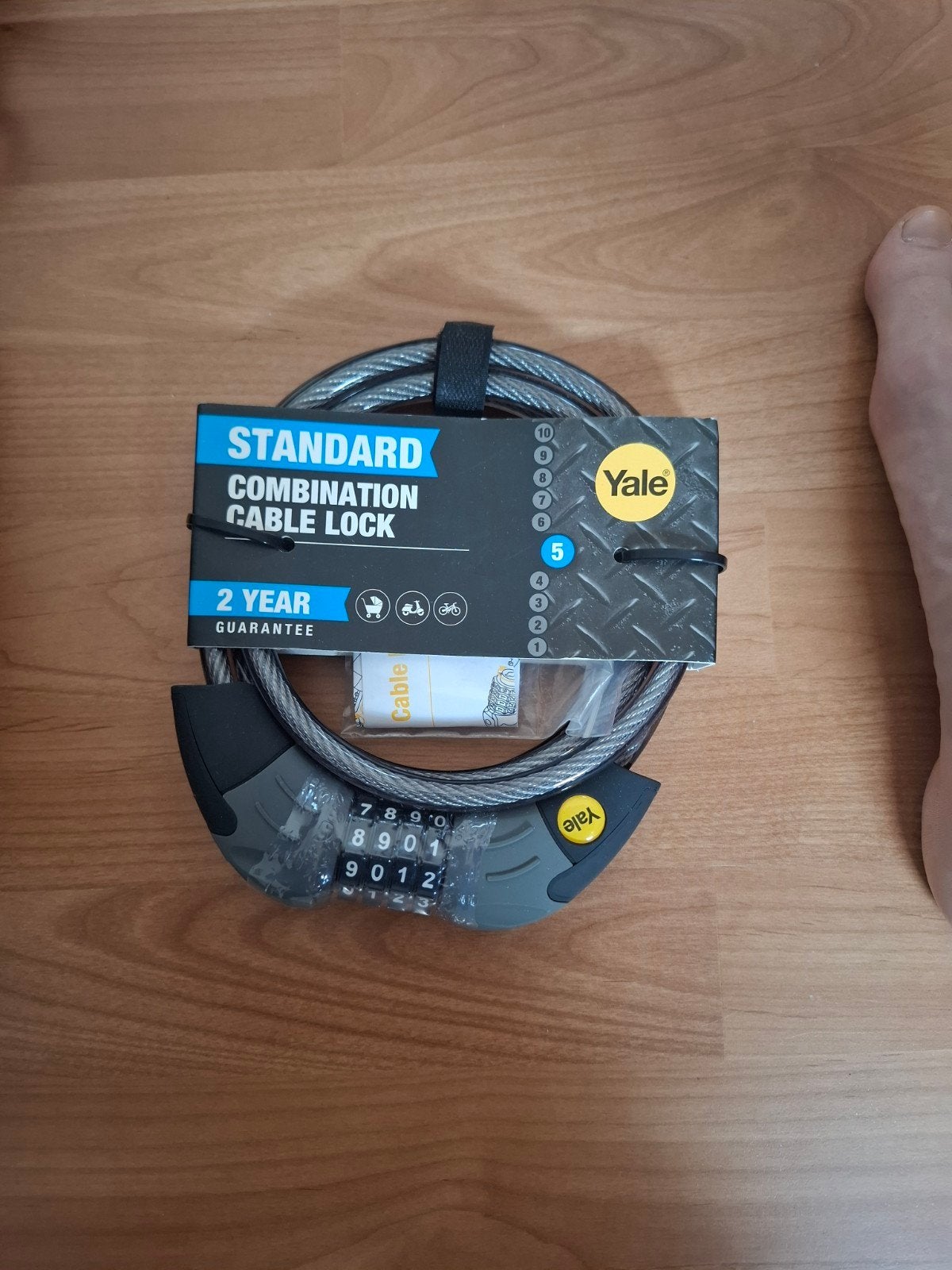 Nieuw Yale standaard combinatieslot kabelslot, Ophalen of Verzenden, Nieuw