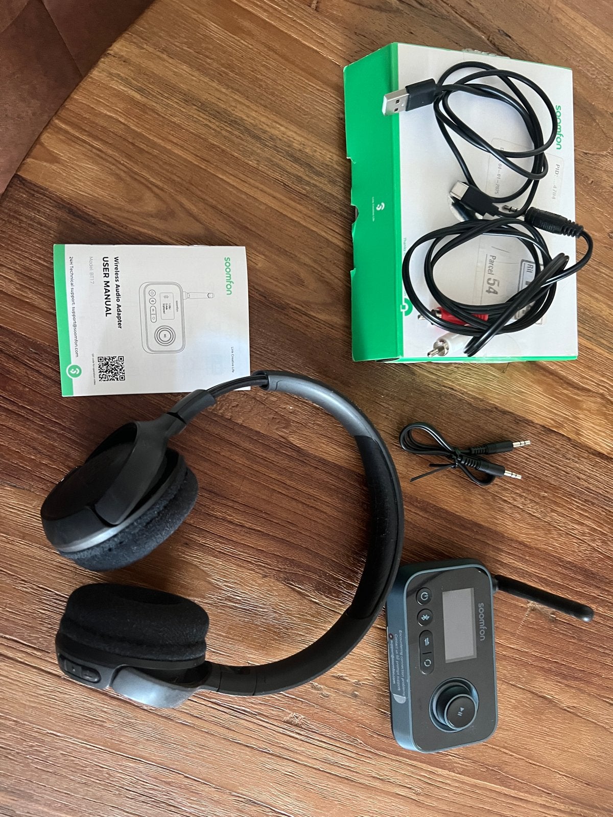 JBL koptelefoon met Soomfon draadloze audio adapter, Gebruikt, JBL, Bluetooth, Ophalen of Verzenden