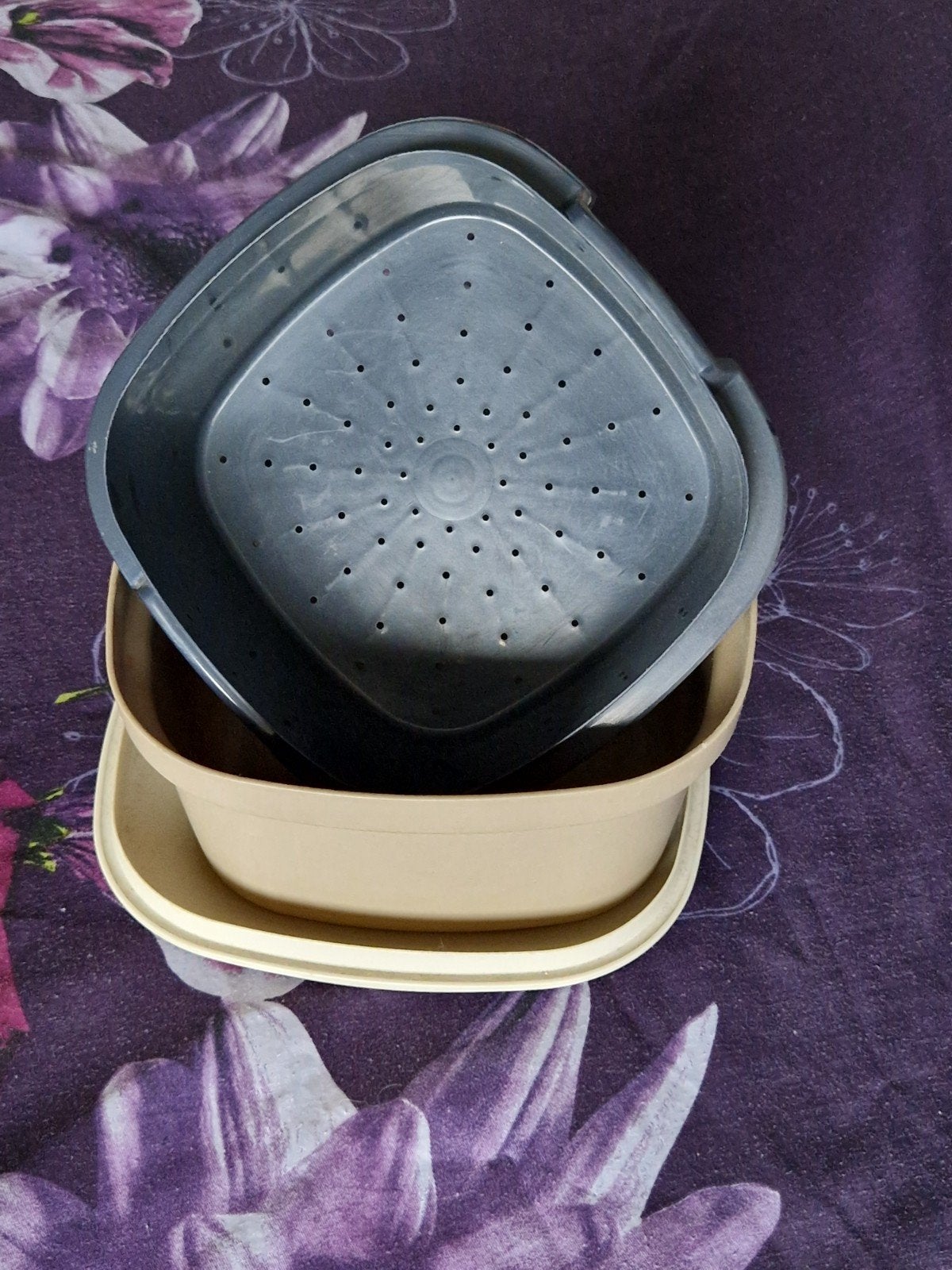 Tupperware Serveerwonder rijststomer, Ophalen, Zo goed als nieuw, Crème, Schaal