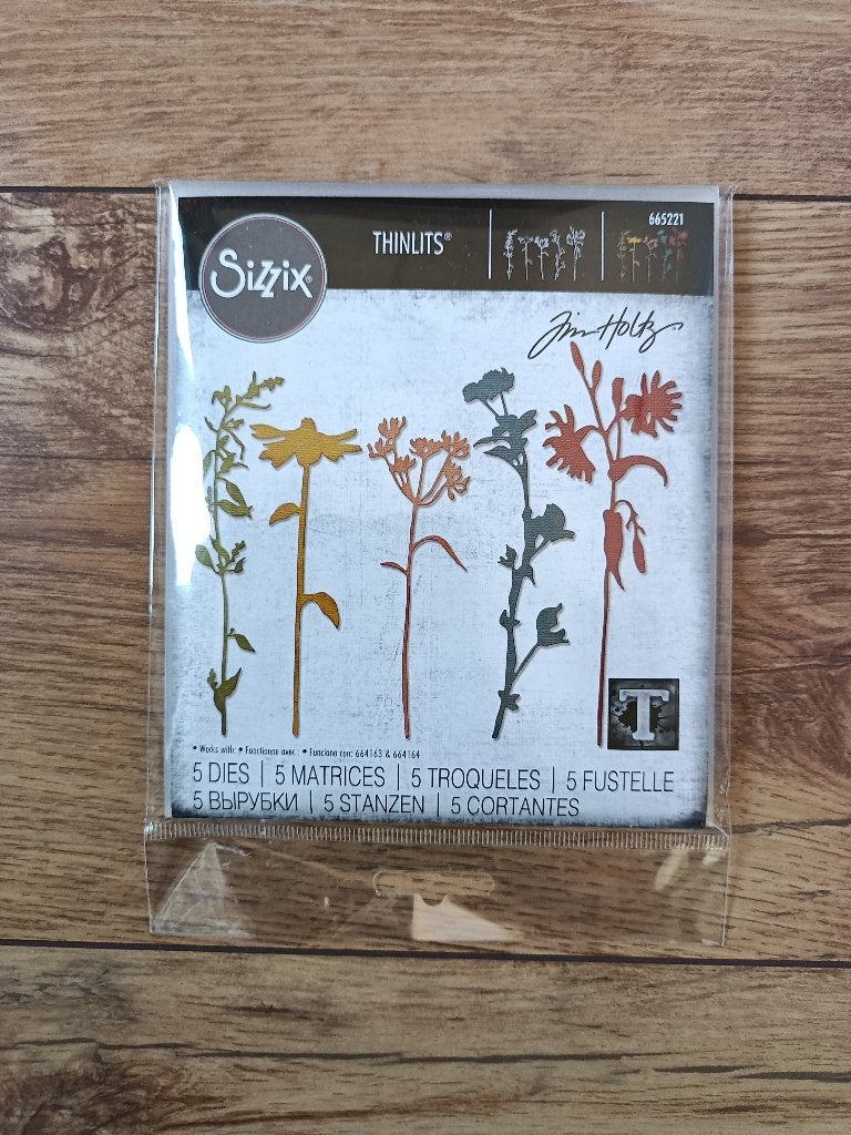 Wildflower Stems Thinlits Die Set - Tim Holtz, Ophalen of Verzenden, Zo goed als nieuw, Frame of Mal, Sizzix