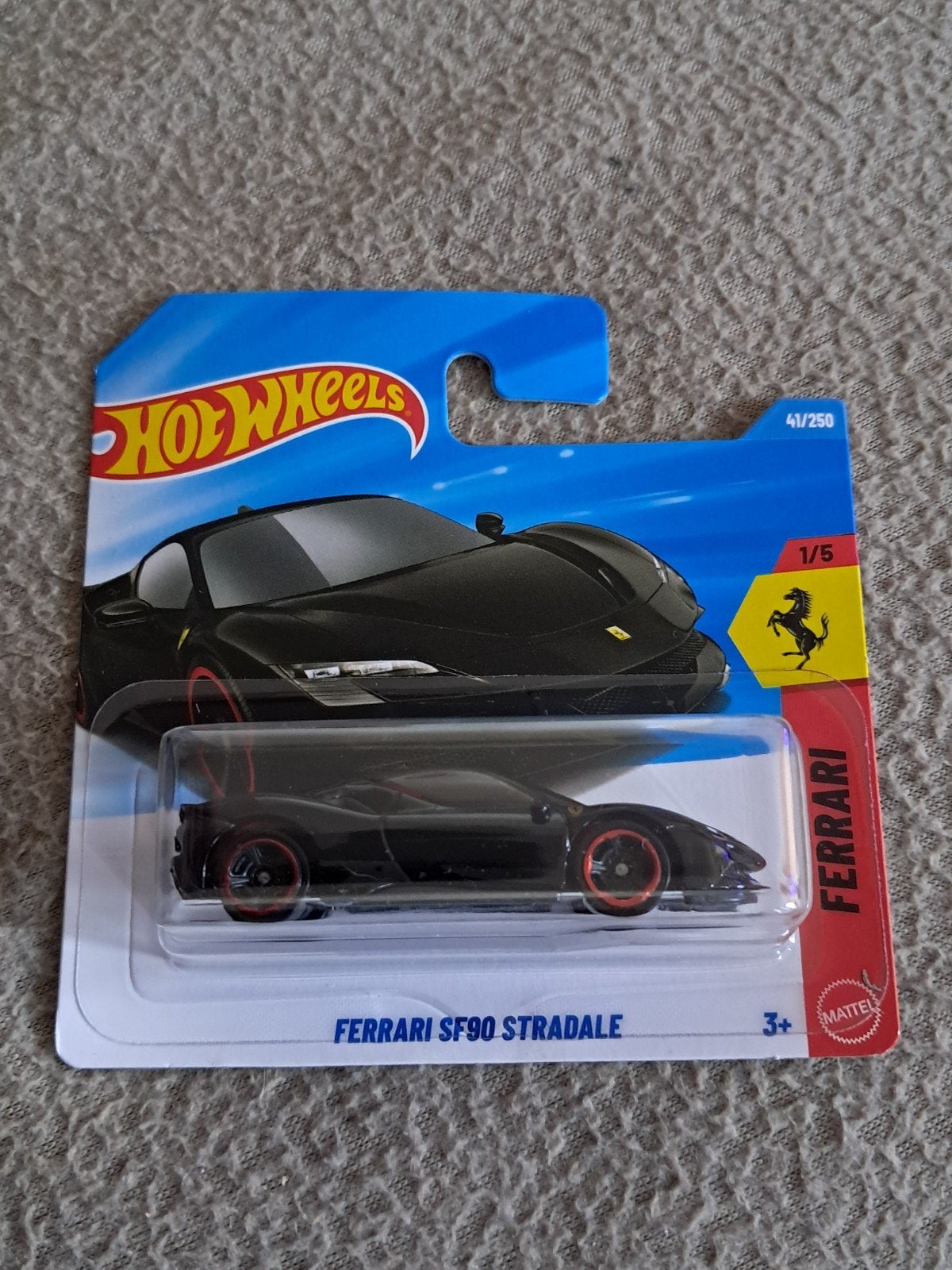 Hot Wheels Ferrari SF90 Stradale zwart nieuw in verpakking, Ophalen of Verzenden, Nieuw, Auto