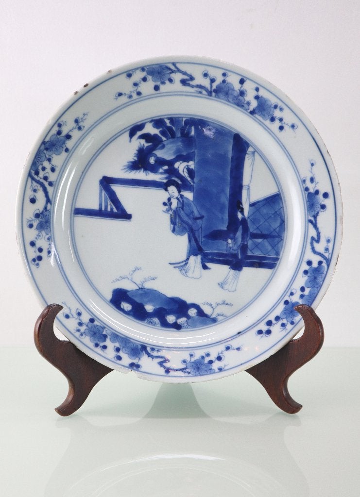 Chinees porseleinen bord, Kangxi 1661-1722, Ophalen of Verzenden