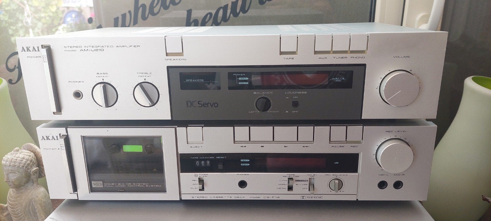 Akai stereo set, Ophalen of Verzenden, Gebruikt, Akai, Losse componenten