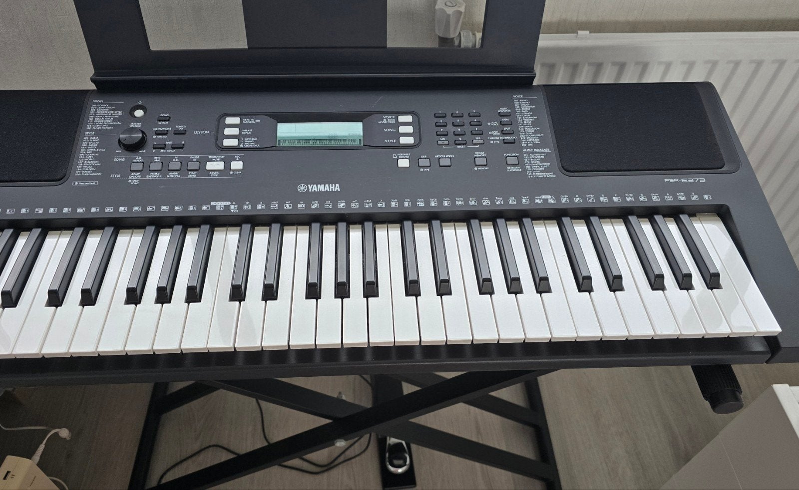 Yamaha PSR-E373 keyboard – complete set, 61 toetsen, Yamaha, Ophalen of Verzenden, Aanslaggevoelig