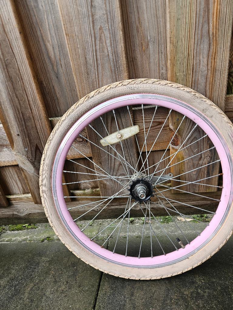Achterwiel 22 inch met terugtraprem, Fietsen en Brommers, Fietsonderdelen, Ophalen of Verzenden, Wiel