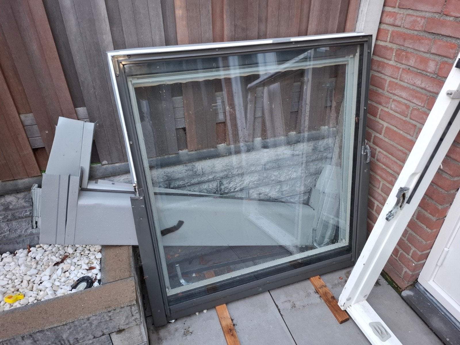 Fakro dakraam 114x118 met gootstukken, Ophalen, Gebruikt, 80 tot 120 cm, 80 tot 120 cm