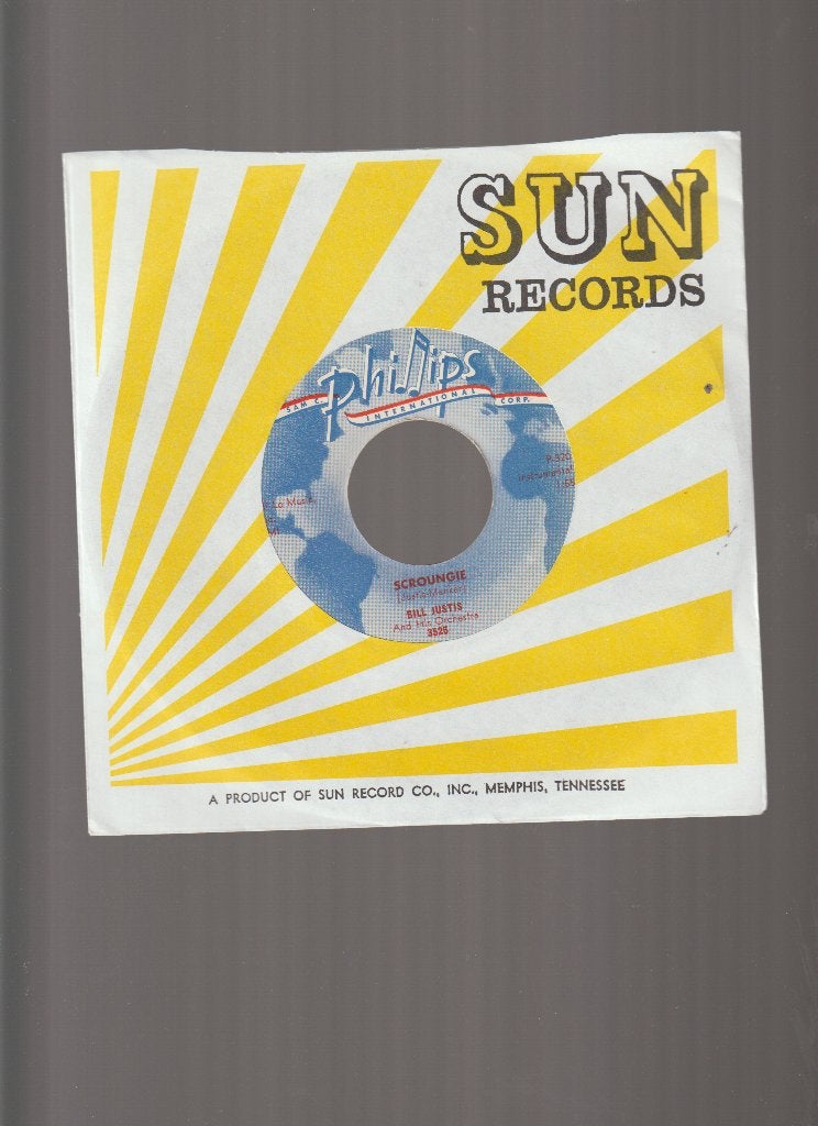 BILL  JUSTIS   ---   SCROUNGIE  //  ROCK  'N'  ROLL, Verzenden, Originele persing, 7 inch, Zo goed als nieuw