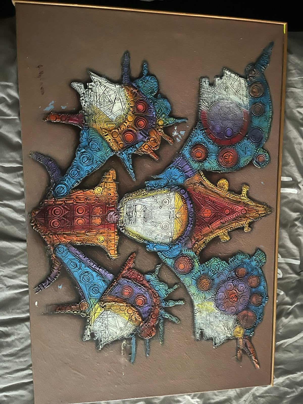 Uniek 3D Abstract Kunstwerk - Kleurrijk en Modern, Ophalen of Verzenden