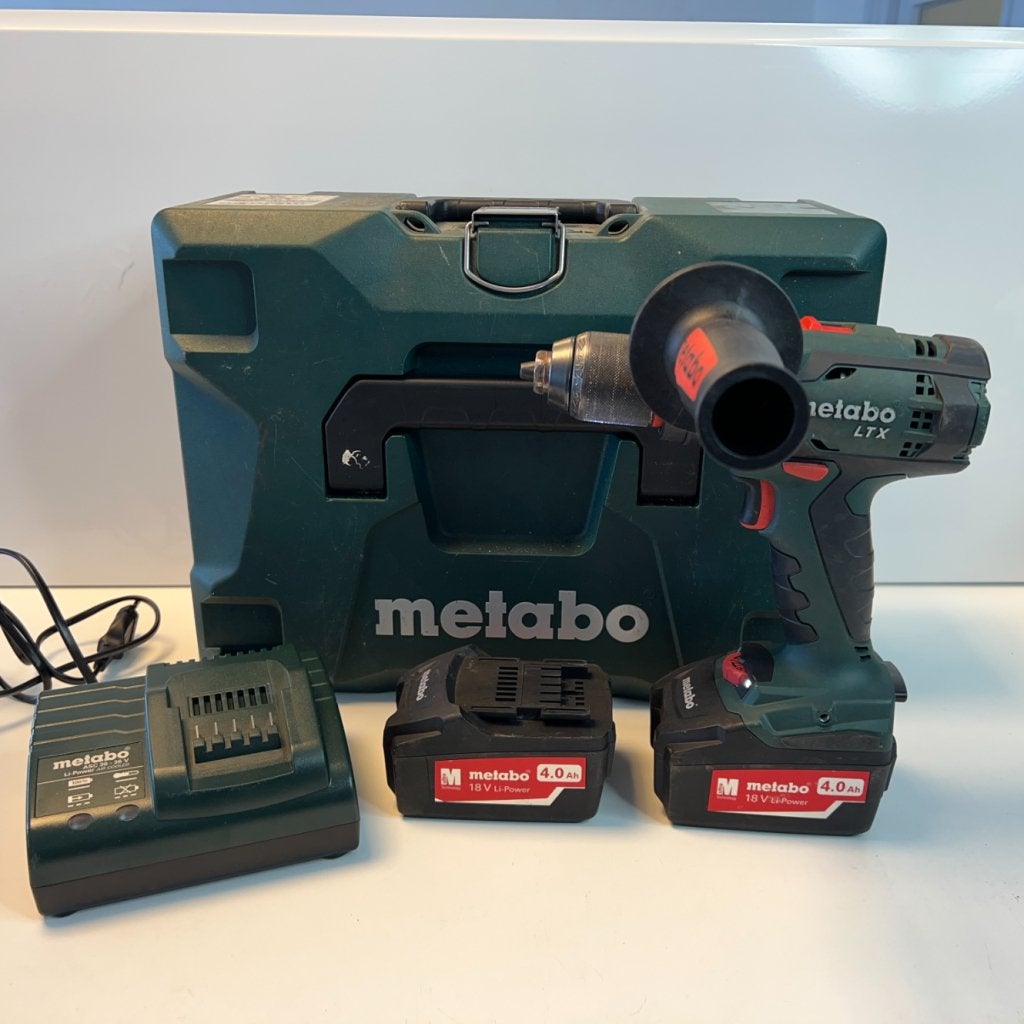 Metabo BS 18 LTX Boorschroefmachine 18V + 2x 4ah accu en lad, Metabo, Zo goed als nieuw, Support@metabo.com, Metabo Corporation, Metabo-Werke GmbH, 
72622 NÃ¼rtingen
Germany