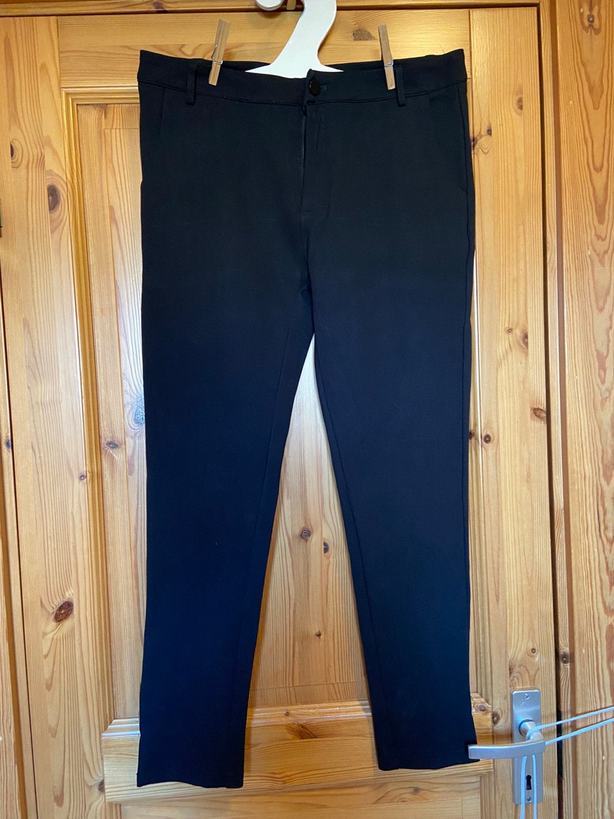 Broek zwart teh C&S L elastiek, Kleding | Dames, Broeken en Pantalons, Ophalen of Verzenden, Zo goed als nieuw, Zwart, Lang