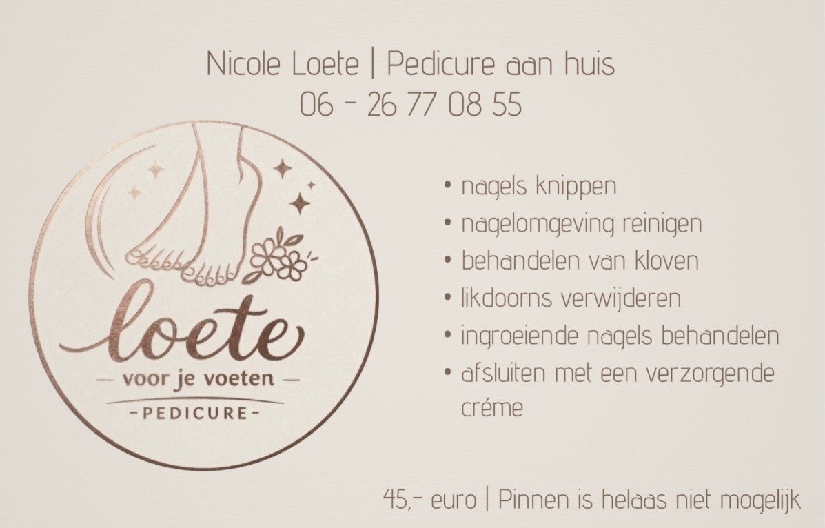 Pedicure bij u thuis, Komt aan huis, Voetverzorging