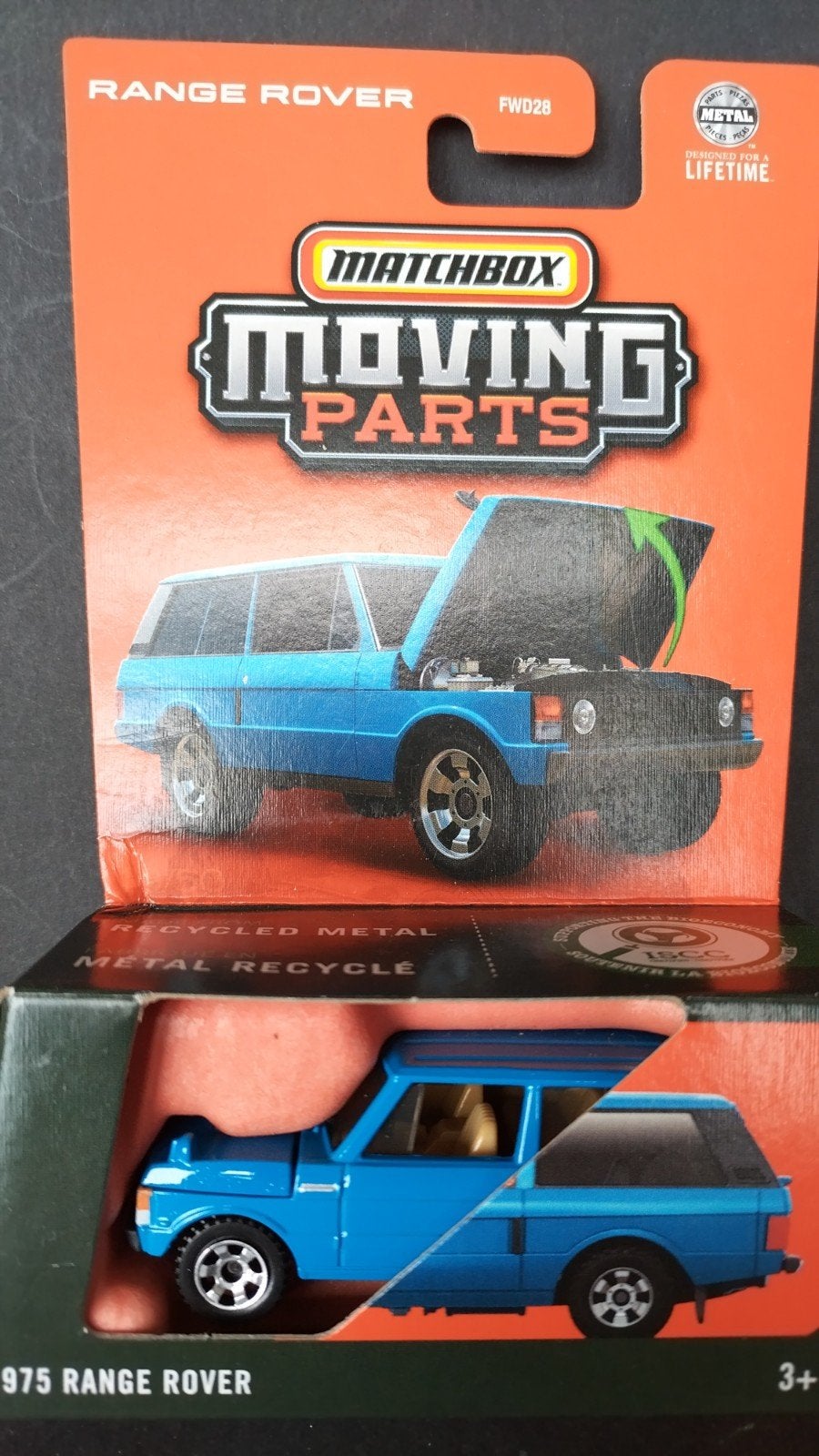 Range Rover Mk1 1:64 Matchbox Moving Parts Pol, Auto, Verzenden, Nieuw, M