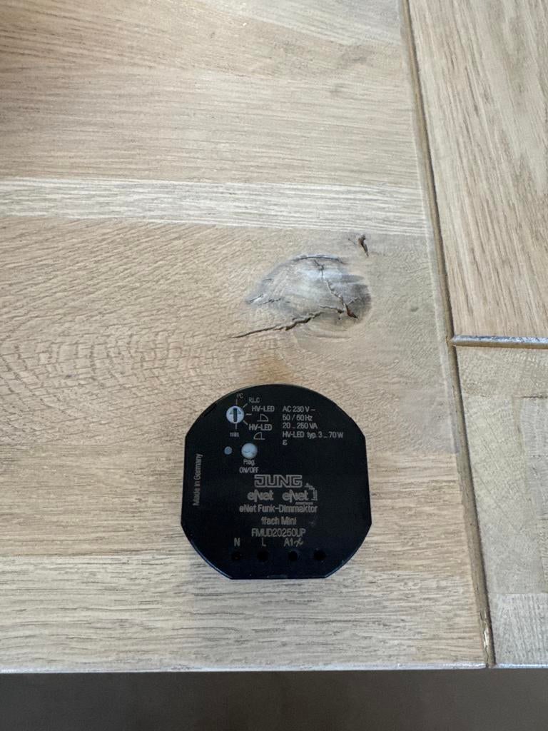 Jung eNet Funk-Dimmaktor Mini FMUD250UP, Doe-het-zelf en Verbouw, Elektra en Kabels, Ophalen of Verzenden, Gebruikt, Schakelaar