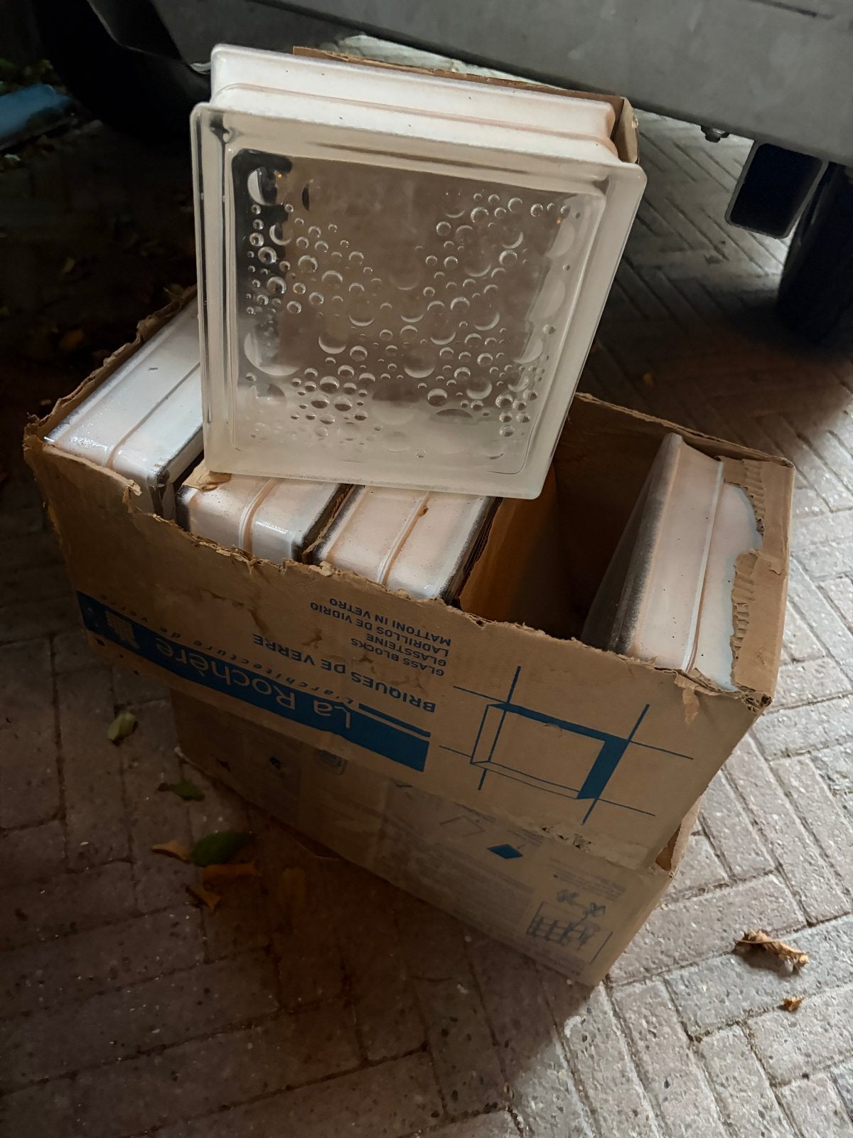 Glazen bouwstenen - La Rochère, Ophalen, Gebruikt, Overige typen, Minder dan 80 cm
