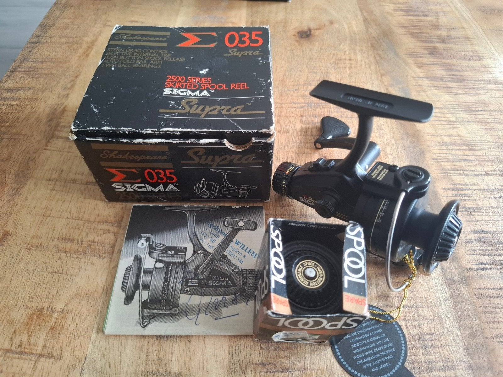 Shakespeare sigma Supra 2500 series 035 incl doosje., Ophalen of Verzenden, Molen