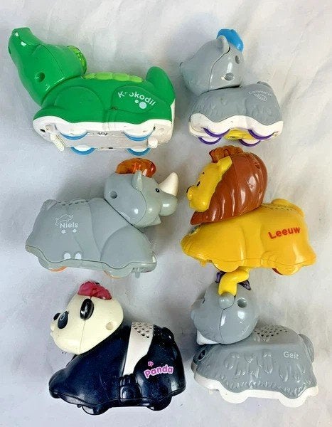 VTech Zoef Zoef Dieren Panda krokodil neushoorn geit leeuw, Coolsingel 104, 3011 AG Rotterdam, Netherlands, Verzenden, Zo goed als nieuw
