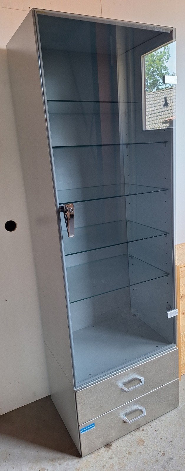 Oude medische kast met 5 glazen platen, Gebruikt, Minder dan 100 cm, 25 tot 50 cm, 50 tot 100 cm