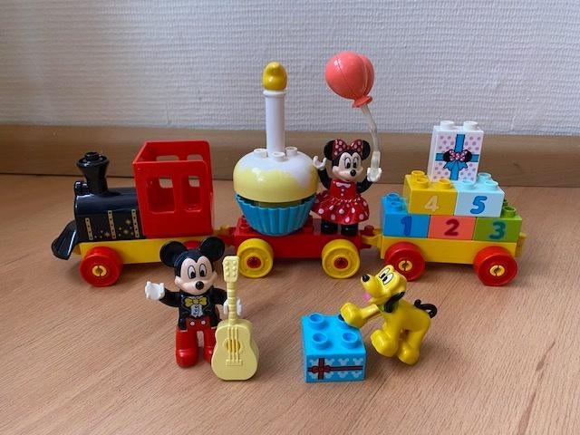 Duplo, Mickey en Minnie verjaardagstrein, set 10941 compleet, Gebruikt, Ophalen of Verzenden, Compleet, Complete set